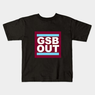 GSB OUT (Claret) Kids T-Shirt